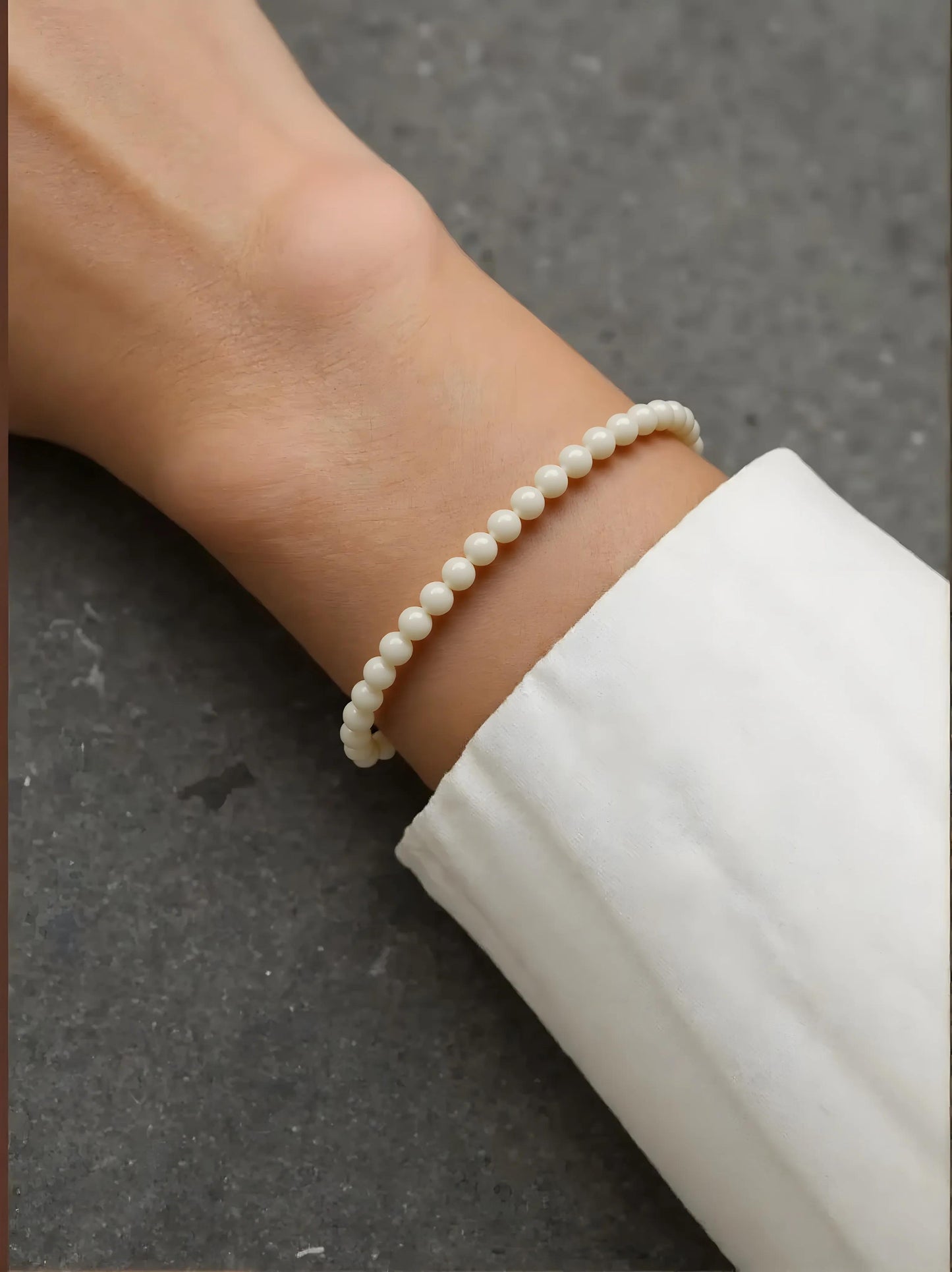 White Jade Bodhi Seed Bracelet