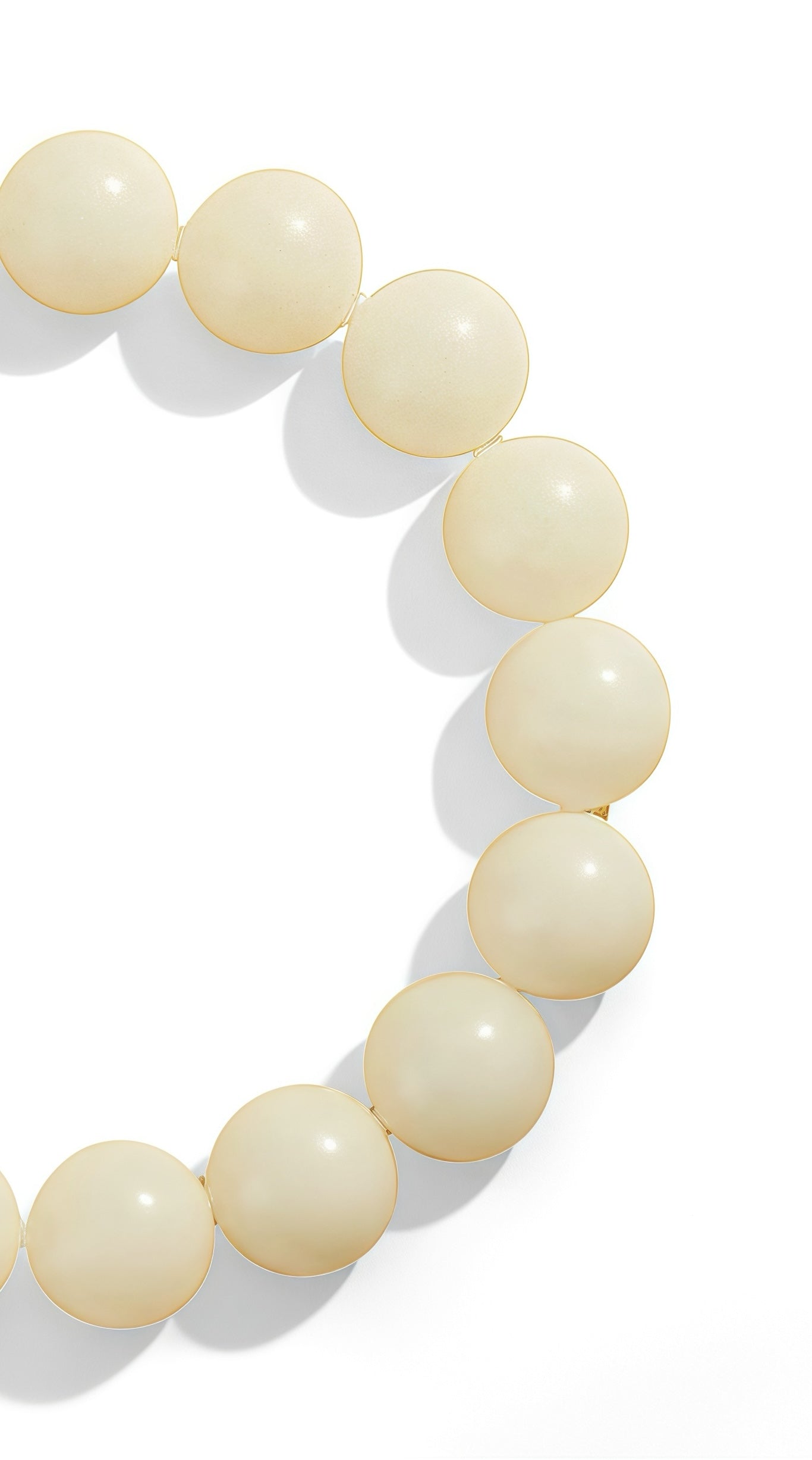 White Jade Bodhi Seed Bracelet (12mm)