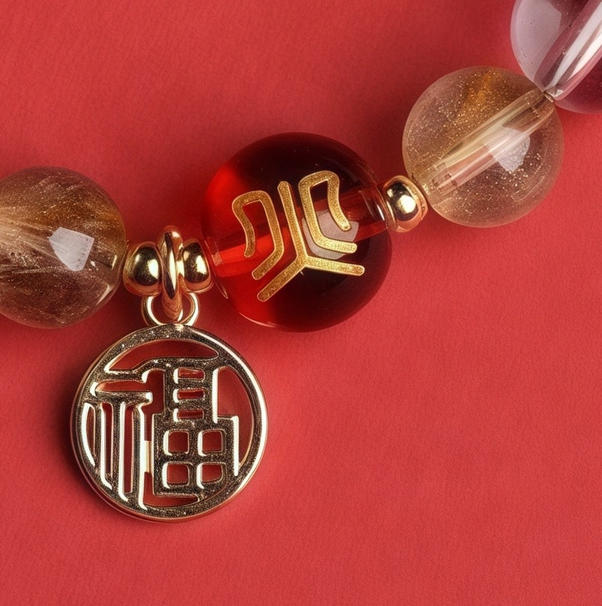 Five Elements Fire Reinforcement Natural Bracelet