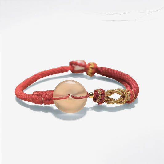 Agate Peaceful Coin (Red)