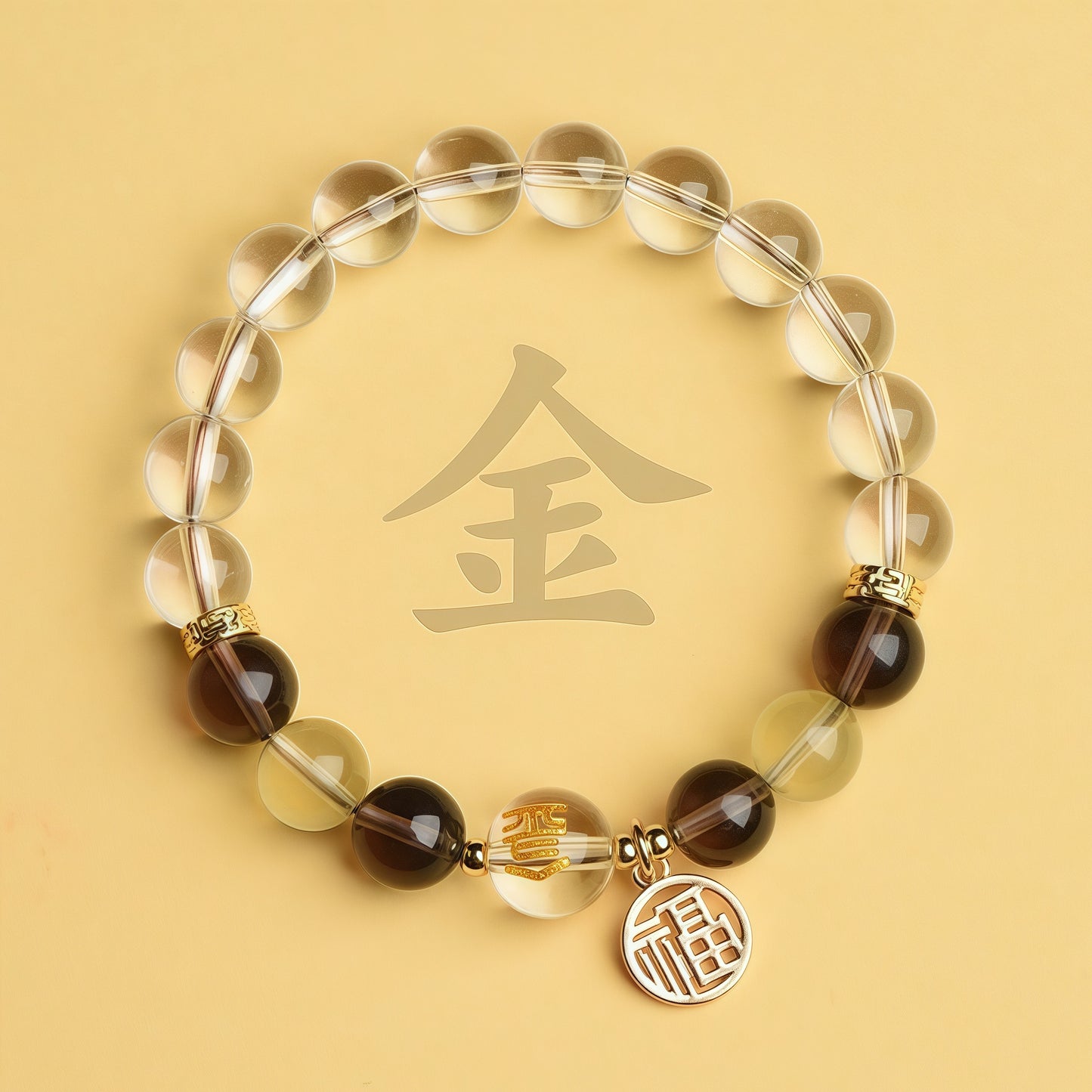 Five Elements Metal Reinforcement Natural Bracelet