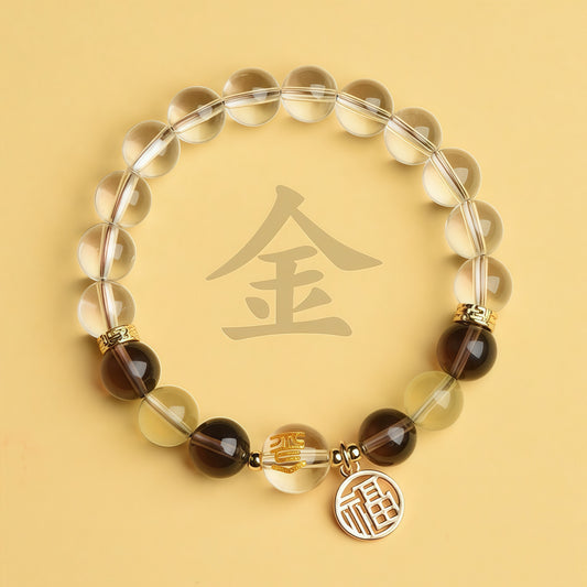 Five Elements Metal Reinforcement Natural Bracelet