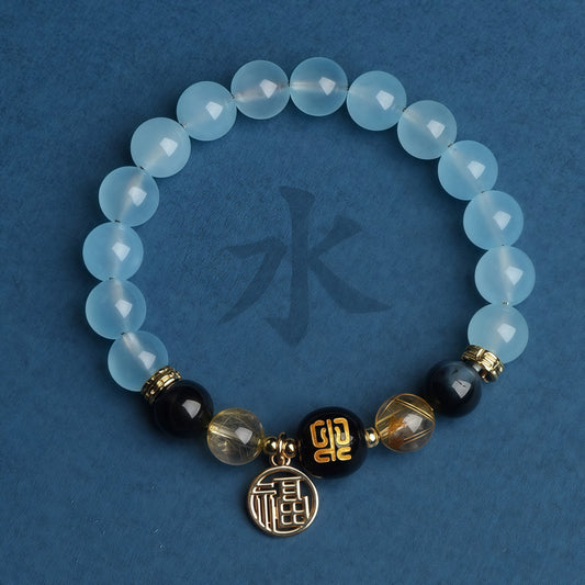 Five Elements Water Reinforcement Natural Bracelet
