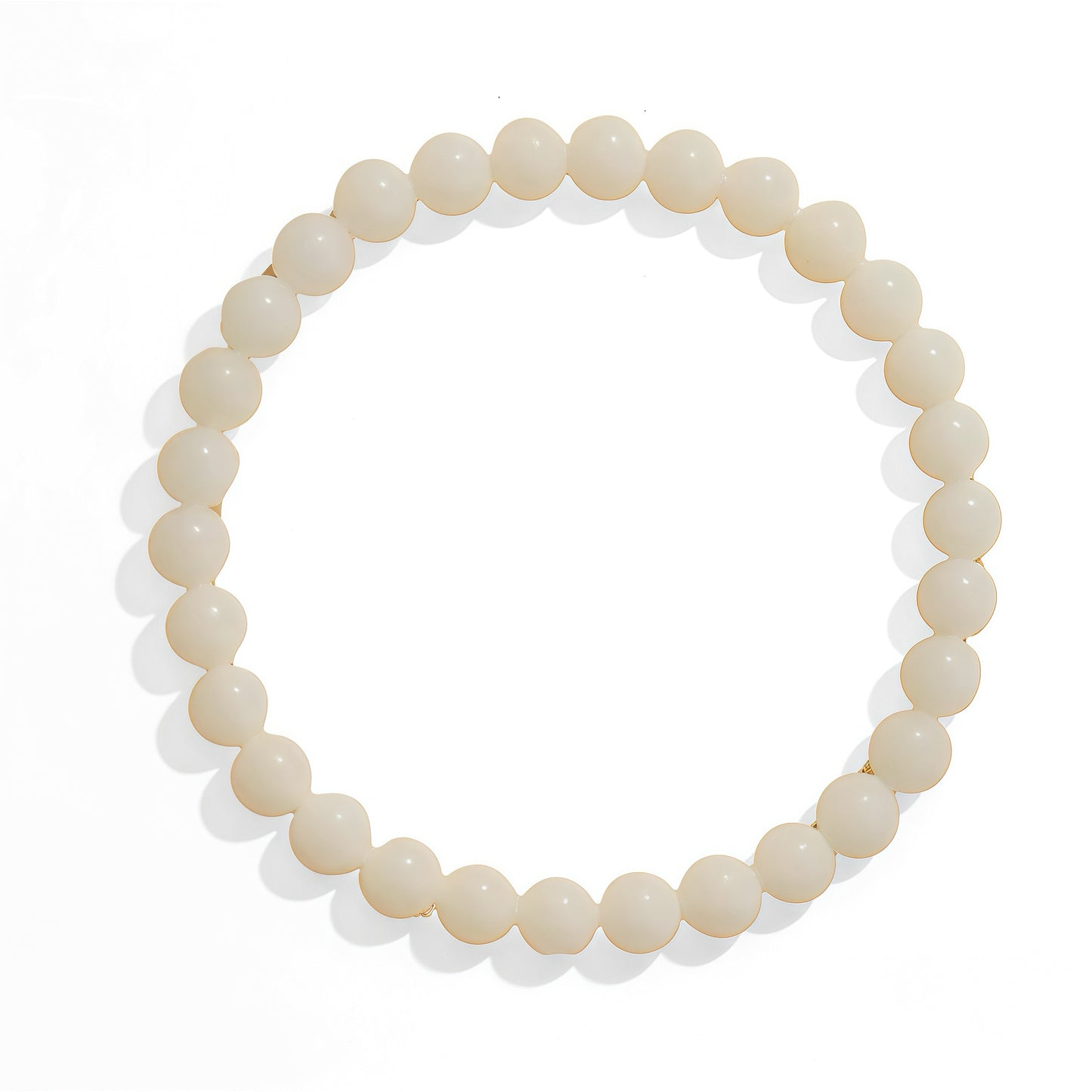 White Jade Bodhi Seed Bracelet