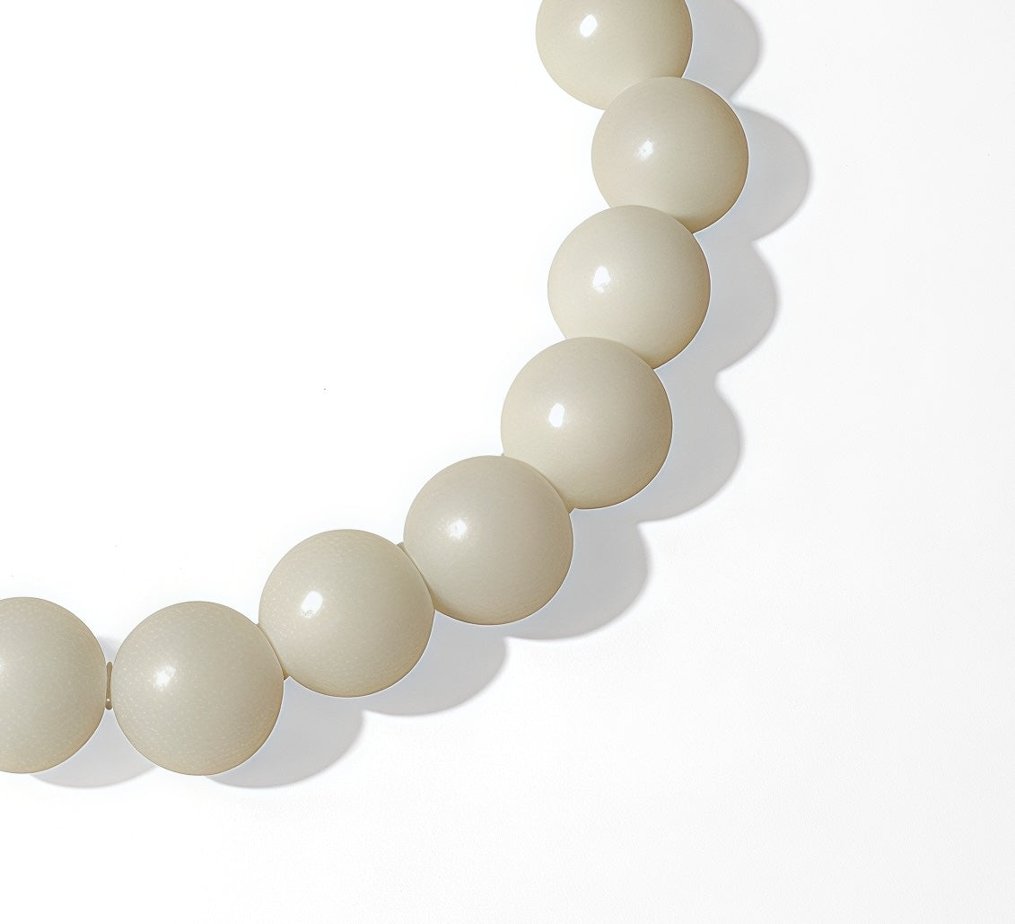 White Jade Bodhi Seed Bracelet