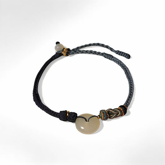 Agate Peaceful Coin（Blue）