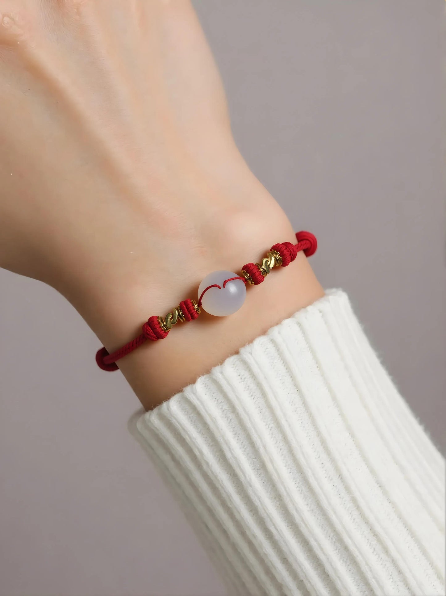 Agate Peaceful Coin (Red)